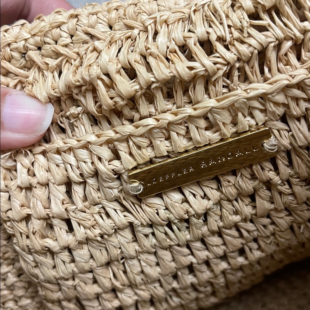 Loeffler Randall Cyrus Natural Ruffled Woven Tote - Picture 5 of 7